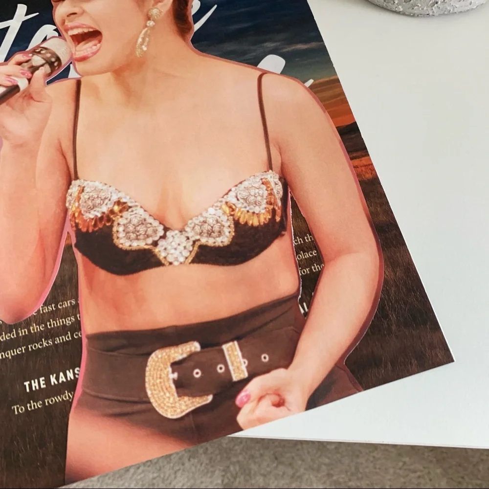 Selena Quintanilla‎ Stage Collage Iconic Performance Tejano Wall Art